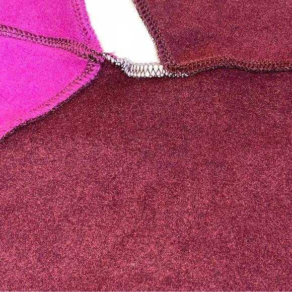 American Eagle Quarter Zip Tri-Color Sweatshirt And Matching Socks - Picture 12 of 16